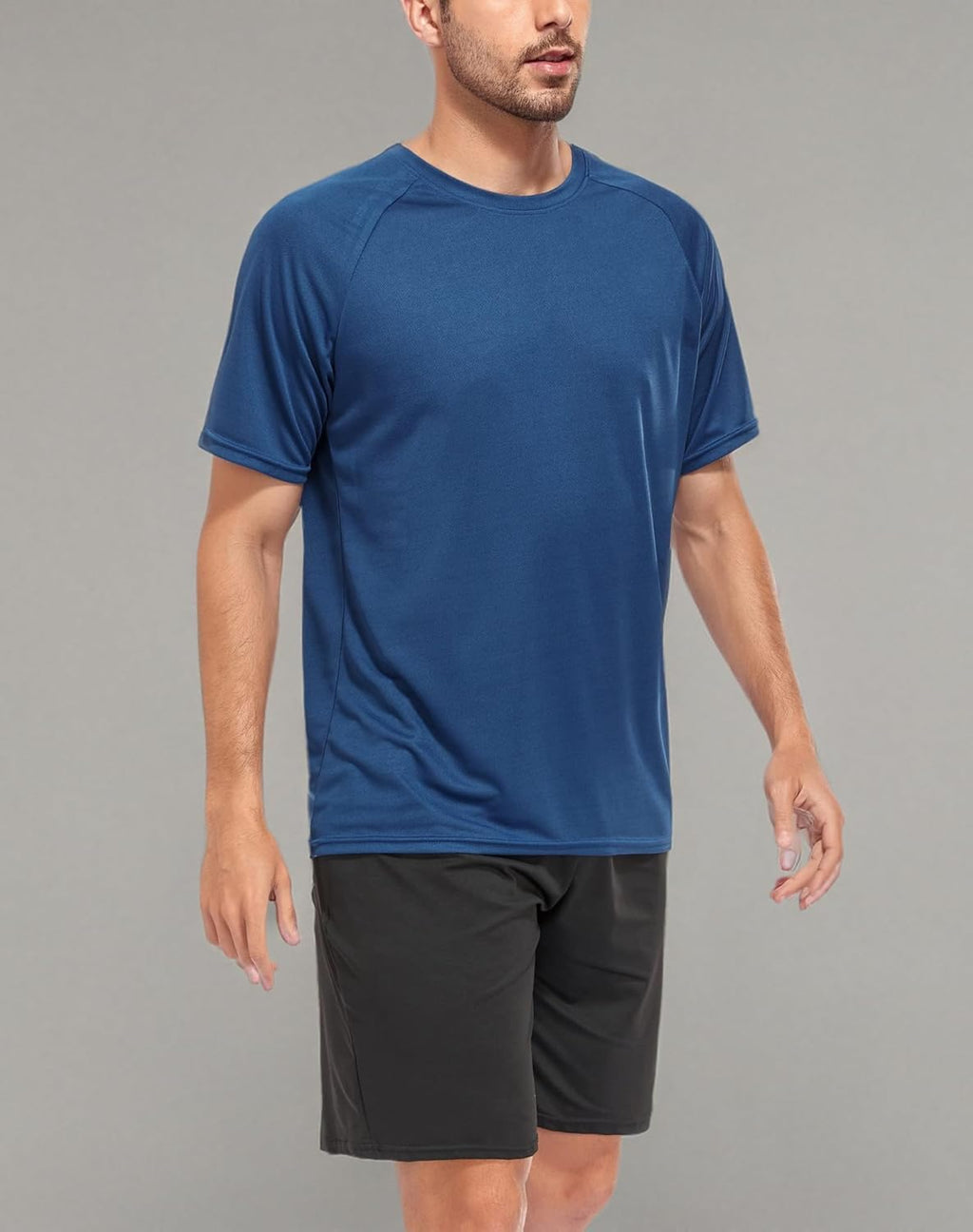 Skiennix Mesh Workout Shirts for Men - Quick Dry Athletic Short Sleeve T-Shirts | Moisture Wicking, 1/5 Pack