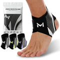 Skiennix Ankle Brace - Adjustable Compression Support for Foot Protection | Lace-Up Design, Gray
