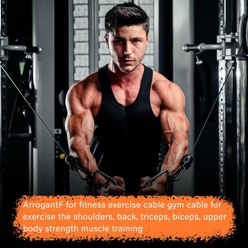 ArrogantF 79 in Fitness Cable Compatible with All Total Gym Models 1000, 1500, 2000, 3000, XLS,Fitness Pulley Cable,Workout Cable, Exercise Cable Steel Wire Rope for Cable Machine Home Gym