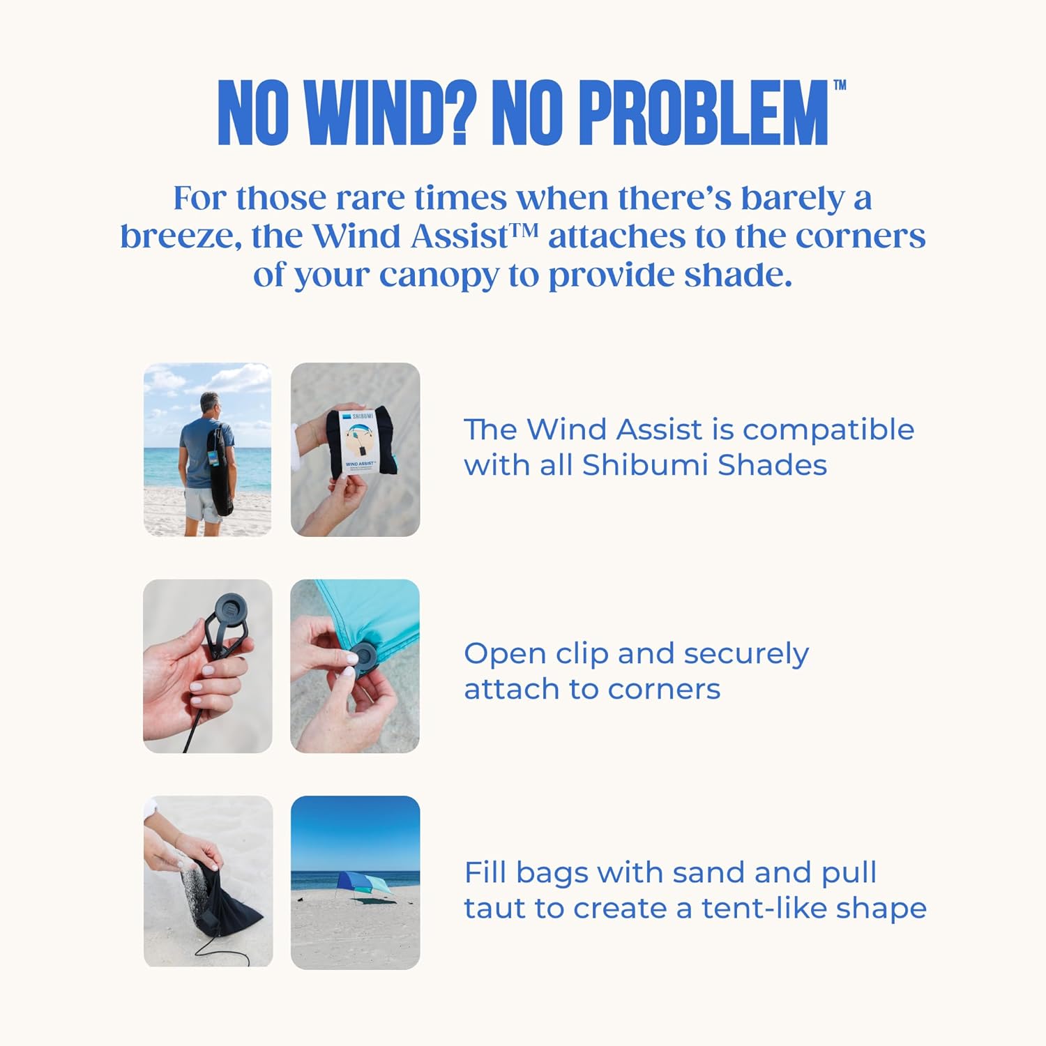 Shibumi Shade 3.0 Beach Tent Canopy - Wind-Powered, Quick Setup in 3 Mins, 150 Sq. Ft. for 8 People, UPF 50+