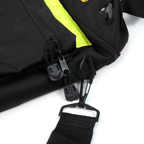Jipemtra First Aid Bag AED Medical 1st Aid Empty Rescue Defibrillator First Responder Bags for Emergency Critical Healthcare Protection (Bag Only) (Black)