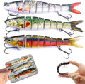 Bass Fishing Lure - Multi-Jointed Bionic Swimbaits with Treble Hooks for Freshwater & Saltwater | Ideal for Bass, Pike & Trout
