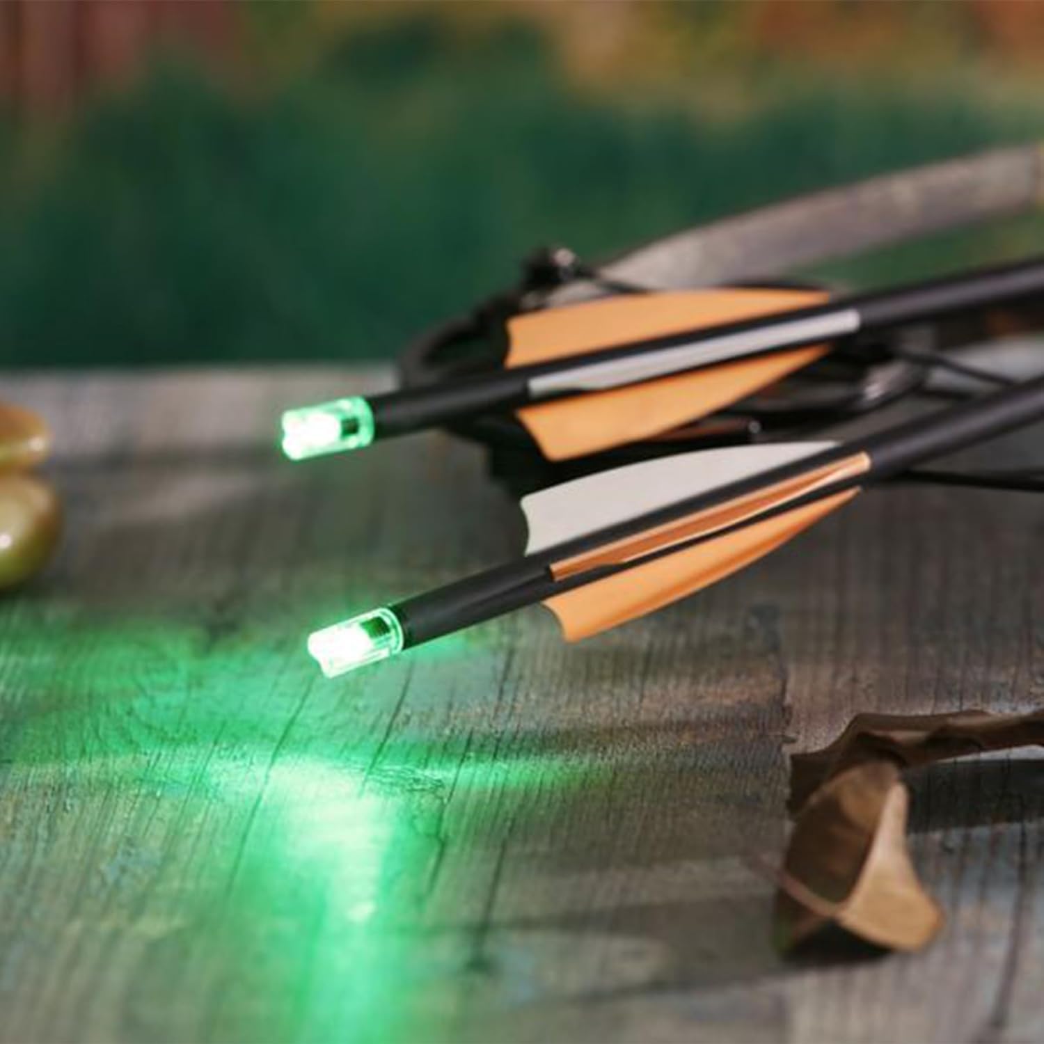Skiennix Lighted Nocks for Crossbow Bolts - High-Visibility with On/Off Switch | 6/3 Pack, Multiple Sizes