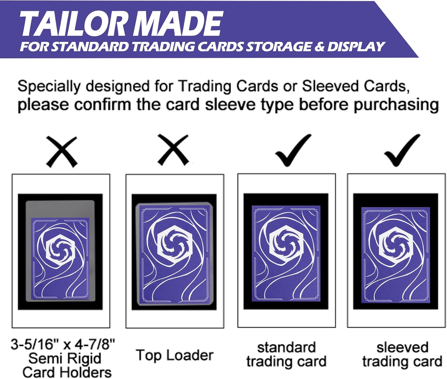 Skiennix Lorcana Card Binder - Premium 16 Pocket Trading Card Album in Classic Purple for 1024 Cards