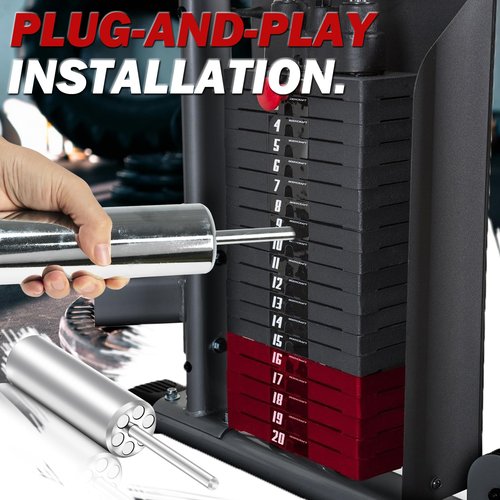 PLAYGOGYM Steel Weight Stack Pin - Gym Pins for Weight Stack, Secure & Durable Fitness Gym Pin Extender for 2" Weight Plates (8 * 100mm)