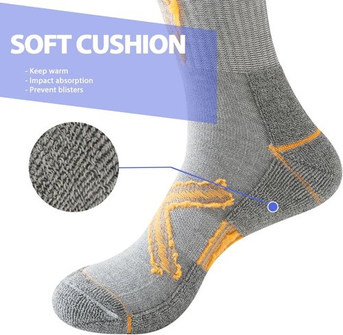 JOYNÉE Men's Athletic Crew Socks - Cushioned Comfort with Arch Support | 12 Pairs