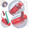 𝐃𝐞𝐭𝐚𝐜𝐡𝐚𝐛𝐥𝐞 Leak Proof Flip Straw Lid Replacement for 40oz Stanley Tumbler,No Spill Accessories with Extended Straw & Detachable Lid