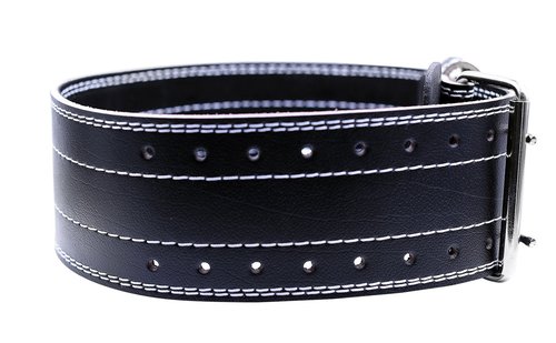 Weight Power Lifting Belt 4” Wide Cobra Grips Premium Genuine Leather Belt for Men & Women Adjustable Weightlifting Back Support (Black, Small 27"-35")