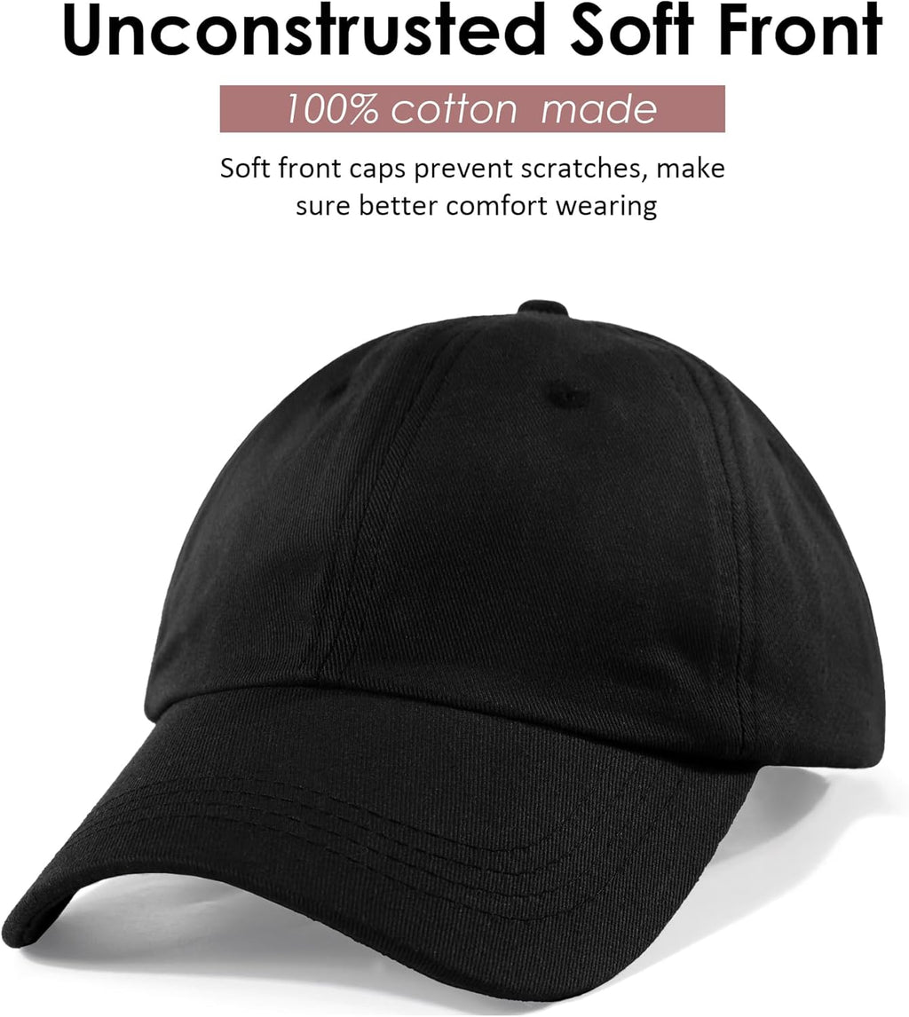 Skiennix Women's Satin Lined Baseball Cap - Adjustable Vintage Dad Hat with Silk Lining