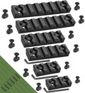 Anovo Aluminum Standard Rail Accessory Set - Single-Sided with 3-3-5-5-7-7 Slots