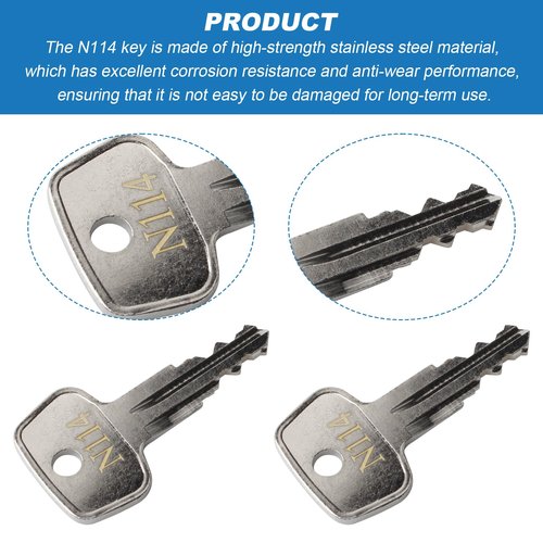 Hugexpen N114 Key Replacement for Thule Rack Core, Key Cylinder for Bike Rack Lock, Roof Cargo Lock, Roof Rack Locks, Cross Bars, Towers, Ski Rack Etc