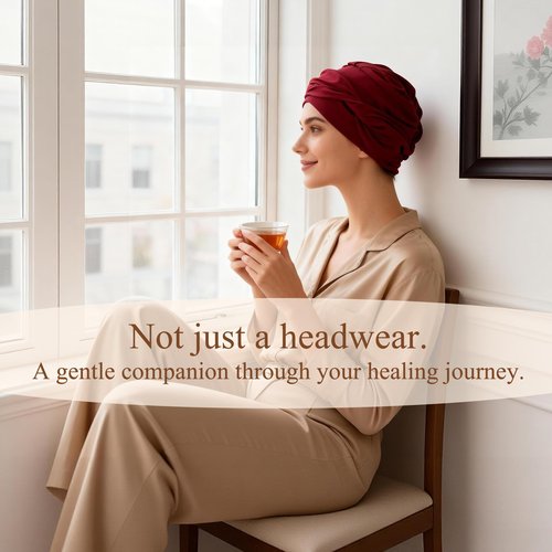 BCHRTOIP 4 Pcs Stretch Chemo Headwear for Women, Soft Cancer Hat for Hair Loss