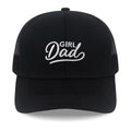 SJUDHHG Girl Dad Hat, Mens Birthday Gift Ideas, Adjustable Embroidered Funny Trucker Hat Black
