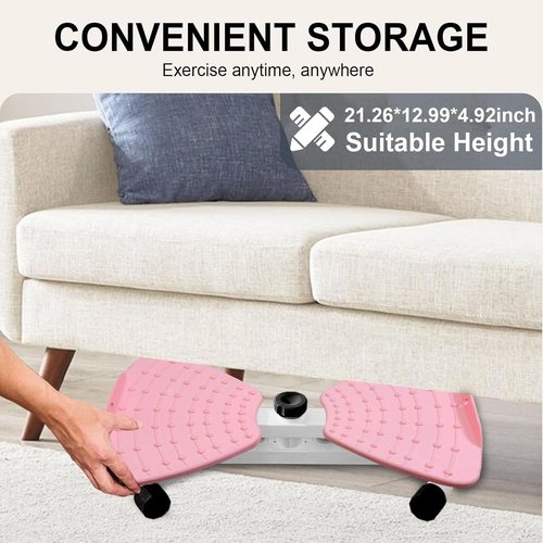 Waist Twisting Machine Fitness Tool, Ab Twister Board for Home Workout & Core Training, 300 lbs Capacity Exercise Twist Board with Resistance Bands, Noiseless Waist Sculptor with Foot Massage