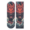SDMKA Red Dragon Pattern Skateboard Grip Tape 9" x 33" Bubble Free Waterproof Skateboard Grip Tape Sheet Non Slip Griptape for Skateboard Longboard