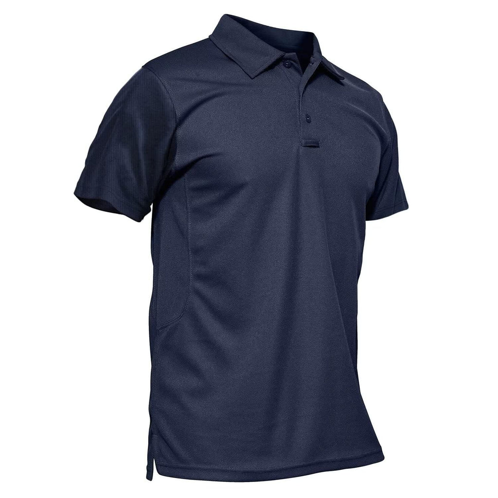 MAGCOMSEN Navy Blue Polo Shirts for Men T Shirts Short-Sleeve Hiking Shirts Hunting Shirt Tactical Shirts Navy XXL
