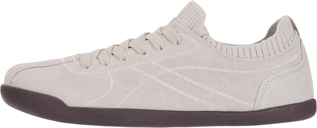 WHITIN Women's Barefoot Walking Sneakers - Suede Slip-On Design with Wide Toe Box