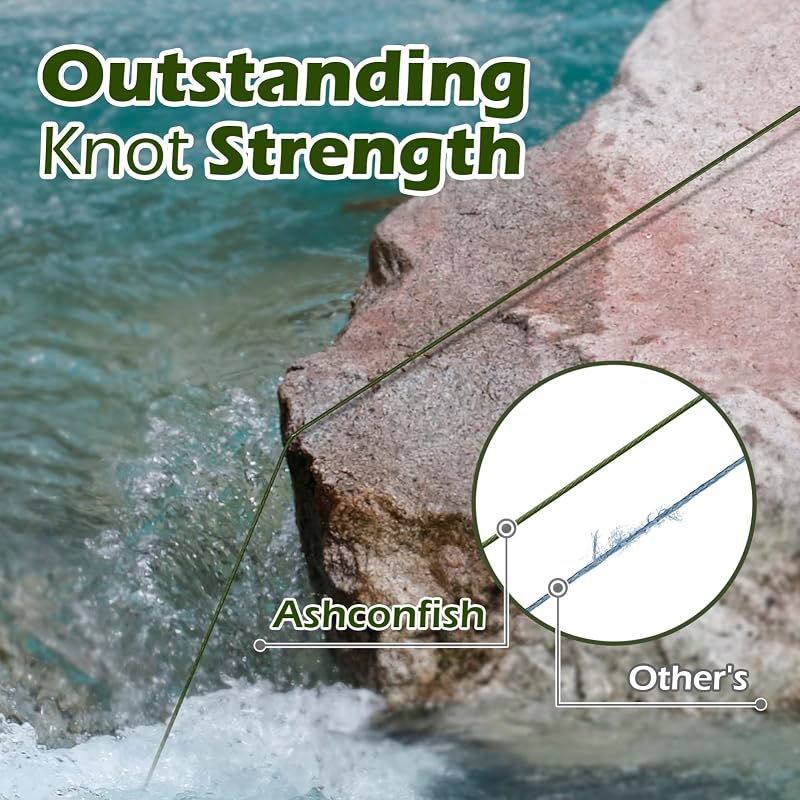 Ashconfish 8-Strand Braided Fishing Line 1000M (328Yd) Abrasion-Resistant Zero Stretch