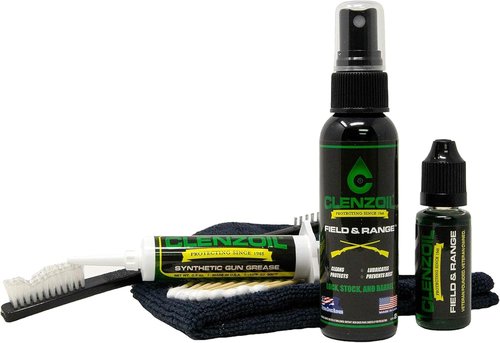 Clenzoil Field & Range Essentials Combo Kit - All-in-One Gun Cleaning & Lubrication Set - Includes Microfiber Towel, Gun Oil & Pump Sprayer