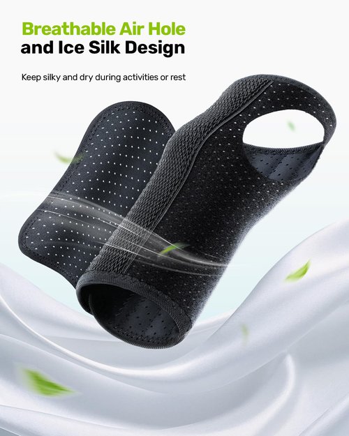 Rakiie Carpal Tunnel Wrist Brace Right Hand, Adjustable Night Wrist Support with 3 Metal Splints, Hand Brace for Men Women No Pressure on Thumb, Splint Stabilizer for Work, Arthritis, Gray Small