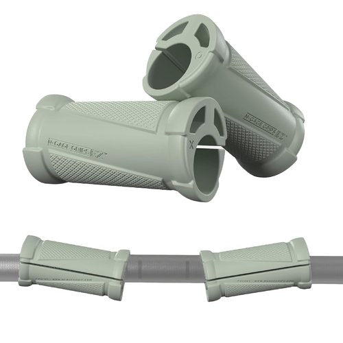 N-Gage Grips EZ– Patented Angled Barbell Thick Grips for Joint Support & Muscle Activation – Ergonomic Bar Attachments for Strength Training - Gym Accessories Manufactured in the USA (1 Pair)