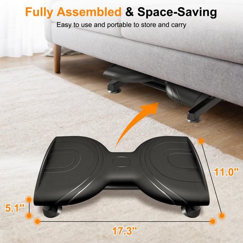 KESHWELL Waist Twist Machine Exercise,Ab Twist Board For Weight Loss&Waist Slim,Ab Machine with Resistance Band,Noiseless Waist Trainer For Women & Men, 330 Lbs Capacity Workout Equipment For Home.Black