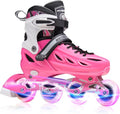 METROLLER Adjustable Inline Skates - Light Up Wheels for Kids & Adults | 4 Sizes Available