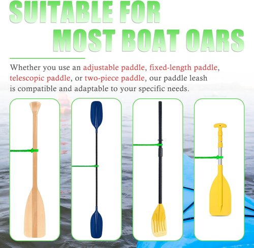 Kayak Paddle Board Tether Leash by [Brand Name] - Stretchable 3.3-7 Feet Strap with Carabiner for SUP & Fishing