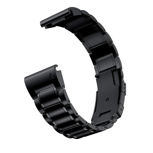 Baihui Band Compatible with Fenix 8 51mm/ Fenix 7X/ Fenix 6X Band, 26mm Titanium Metal Band Quick Fit Replacement Strap for Garmin Fenix 7X/ 6X Pro/ 5X/ 5X Plus/Enduro 3/tactix 7 Bands, Black