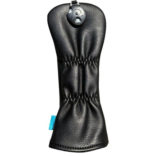 Golf Club Headcover 3 Wood Headcover Black n White Premium PU Leather Driver #3 Fairway Wood Hybrid Wood Head Cover Fits for All Brand (for hybrids)