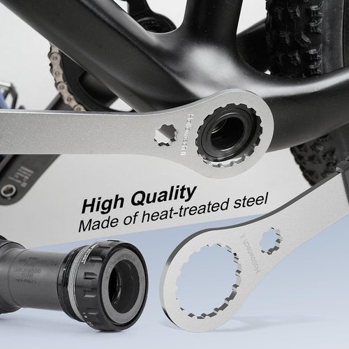 MZYRH Bicycle Bottom Bracket Tool - Bike Bottom Bracket Install Removal Tool Compatible with Shimano Hollowtech II/BB9000, BBR60,12X46MM (FIT HOLLOWTECHII)