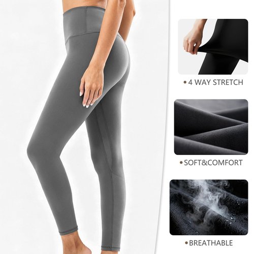Dimore Leggings for Women with Pockets,Womens Workout Leggings High Waisted Yoga Pants for Tummy Control Gym