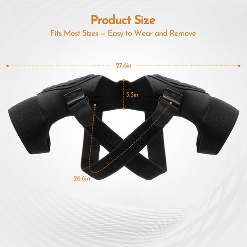 Thickened Wear-Resistant Shoulder Brace with Pads for Heavy-Duty Use, Support for Moving Construction,warehouse, Farm Work, heavy Loads, Compression Support Sleeve for Dislocation, Bursitis, Tendonitis,Both Left and Right Arm