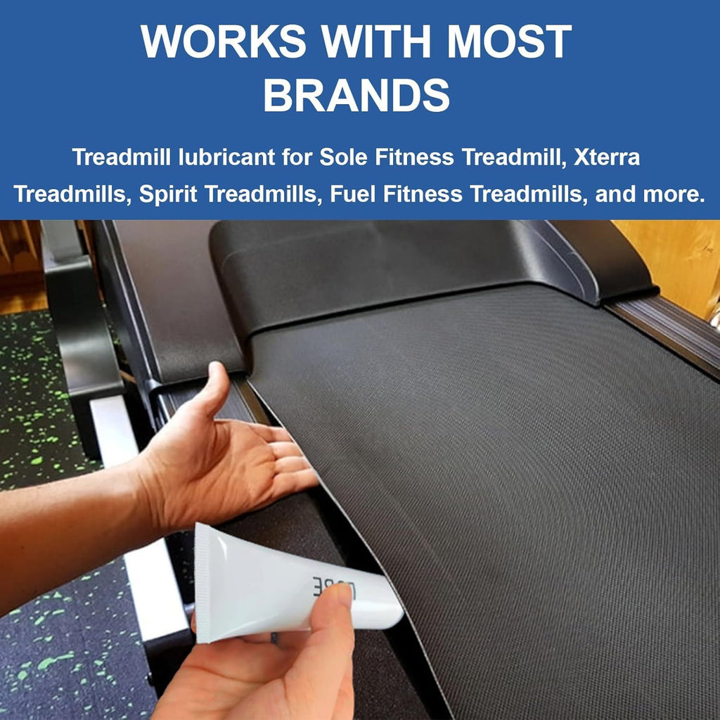 Spirit Fitness Treadmill Lubricant - Silicone Oil Maintenance with Cleaning Cloth & Brush | 2 Pack