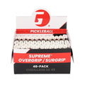 Gamma Pickleball Supreme Overgrip, Easy to Apply Grip Tape for Pickleball Paddles, Badminton, Squash, Padel Racquets, Replacement Tacky Over Wrap Bands, White
