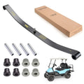 10L0L Golf Cart Heavy Duty Front Leaf Spring Kit with Bushings & Sleeves Compatible with Club Car DS 1981-up & Precedent 2004-2008, OEM# 1012030 1012322 1013867 1015108