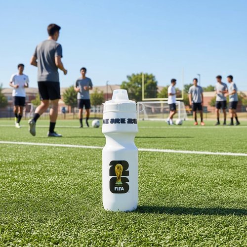 FIFA World Cup 2026 Water Bottle - 24oz Refillable, BPA-Free, Pull-Top Cap - Ideal for Sports & Daily Use