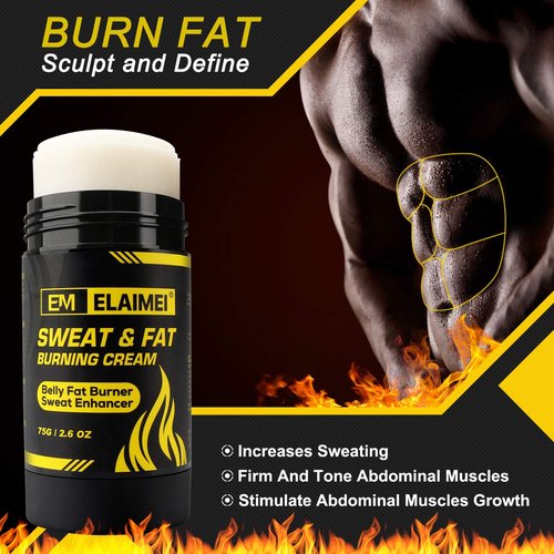 ELAIMEI Fat Burning Sweat Cream - Weight Loss Workout Enhancer Gel for Belly & Tummy | Anti-Cellulite Massage Cream for Men & Women