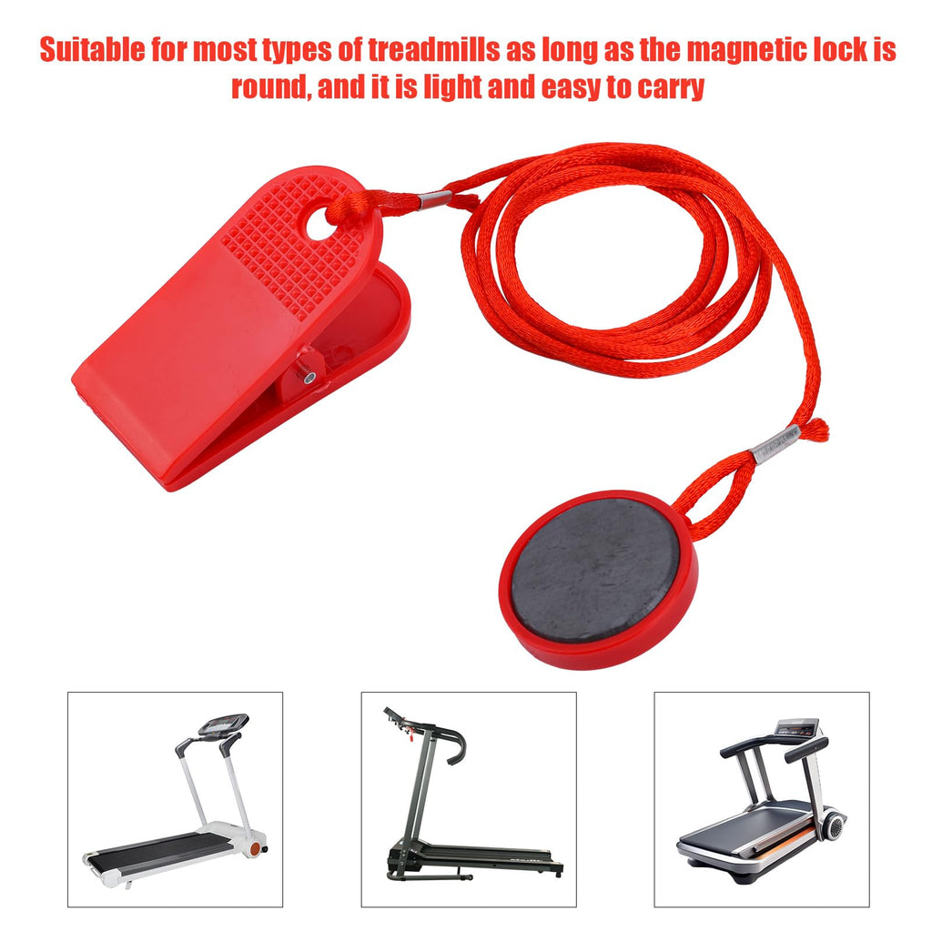 2pcs Magnetic Safety Switch, Round Magnet Treadmill Safety Key Replacement Universal Treadmill Magnet Safety Key Treadmill Magnets Treadmill Parts for Most Types of Treadmills