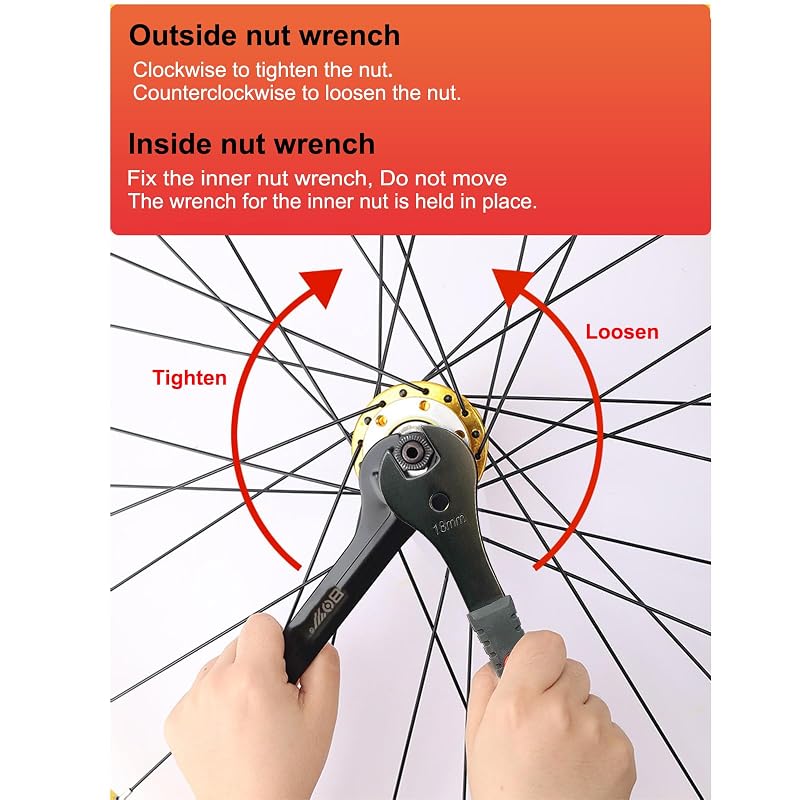4-Piece Bicycle Cone Wrench Set 13-16mm – Slim Jaw Bike Cone Spanners with Storage Hole