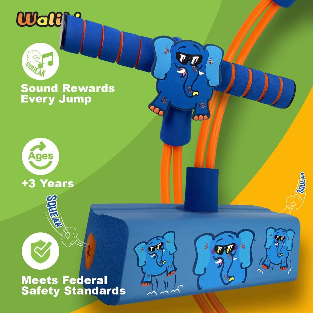 WALIKI Foam Pogo Hopper - Elephant Jumper | Fun & Safe Toy for Kids Age 4+