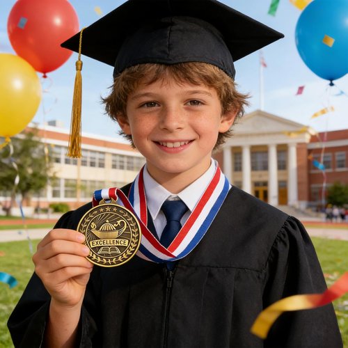 GOLDGE 36Pcs Bronze Winner Medals - 2'' Awards with Neck Ribbons for Academic Competitions & Graduation