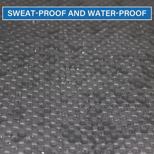2PCS Fitness Equipment Mats and Floor Protector, Non-Slip Mat Rowing, Rowing Machine Bike Mat for Carpet & Hardwood Floors, Exercise Bike Mats (Two Pieces:36 * 12 inch)
