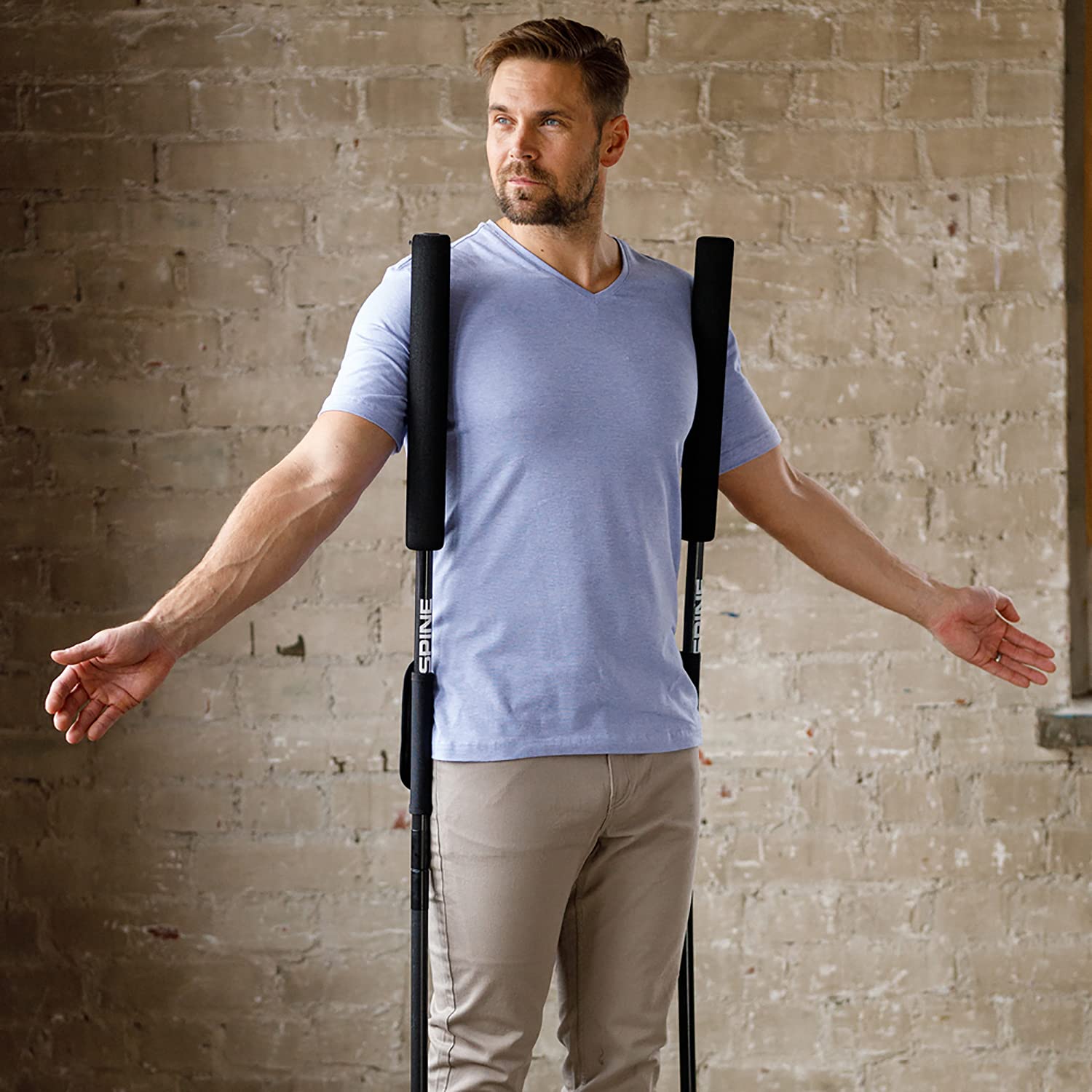SpineGym Back Exerciser | Core Strength Training - Adjustable Fitness Equipment for Home & Office Gym - Relieves Back Pain & Improves Posture