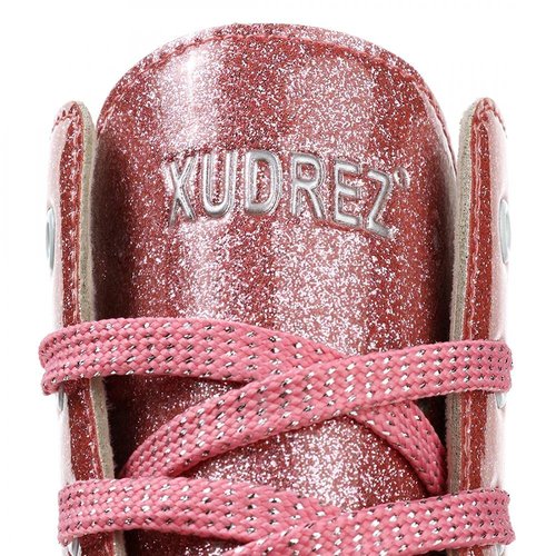 Roller Skates for Women Men Shiny PU Leather High-top Roller Skate Shoes for Beginner Classic Double-Row Roller Skates, Indoor Outdoor Roller Skates (Crystal Pink Flash Wheels,41)