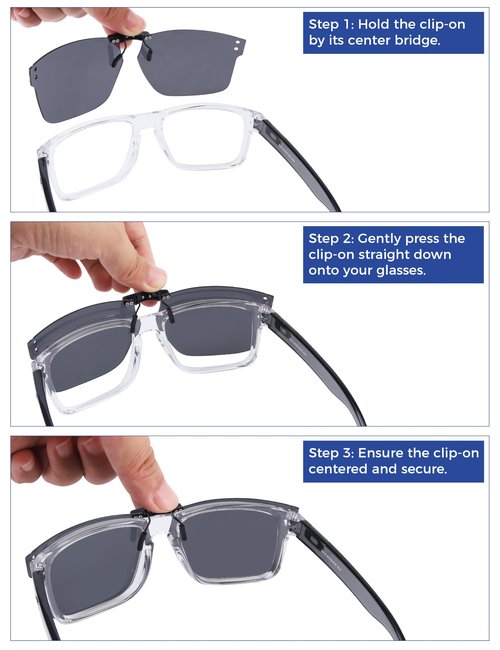 HILEEN Polarized Clip-on Sunglasses for Oakley Holbrook OX8156 56mm for Men UV Protection-Silver