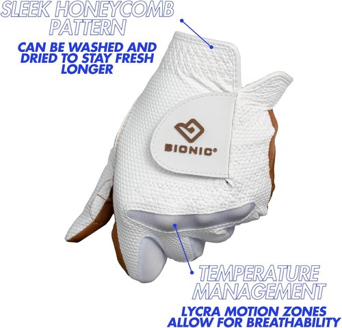 Bionic Women's Golf Glove - RelaxGrip 2.0 DX for Enhanced Comfort and Performance