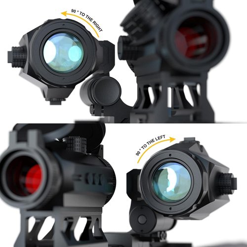 Feyachi M40 Red Dot Magnifier - 3X Magnification with Adjustable Focus & Elevation | 37/40MM Height