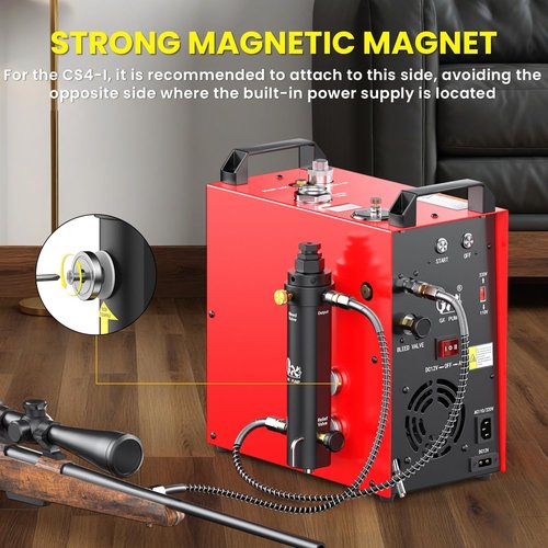 GX-PUMP High Pressure PCP Air Compressor Filter - 5800PSI Oil/Water Separator with Dry Air Intake
