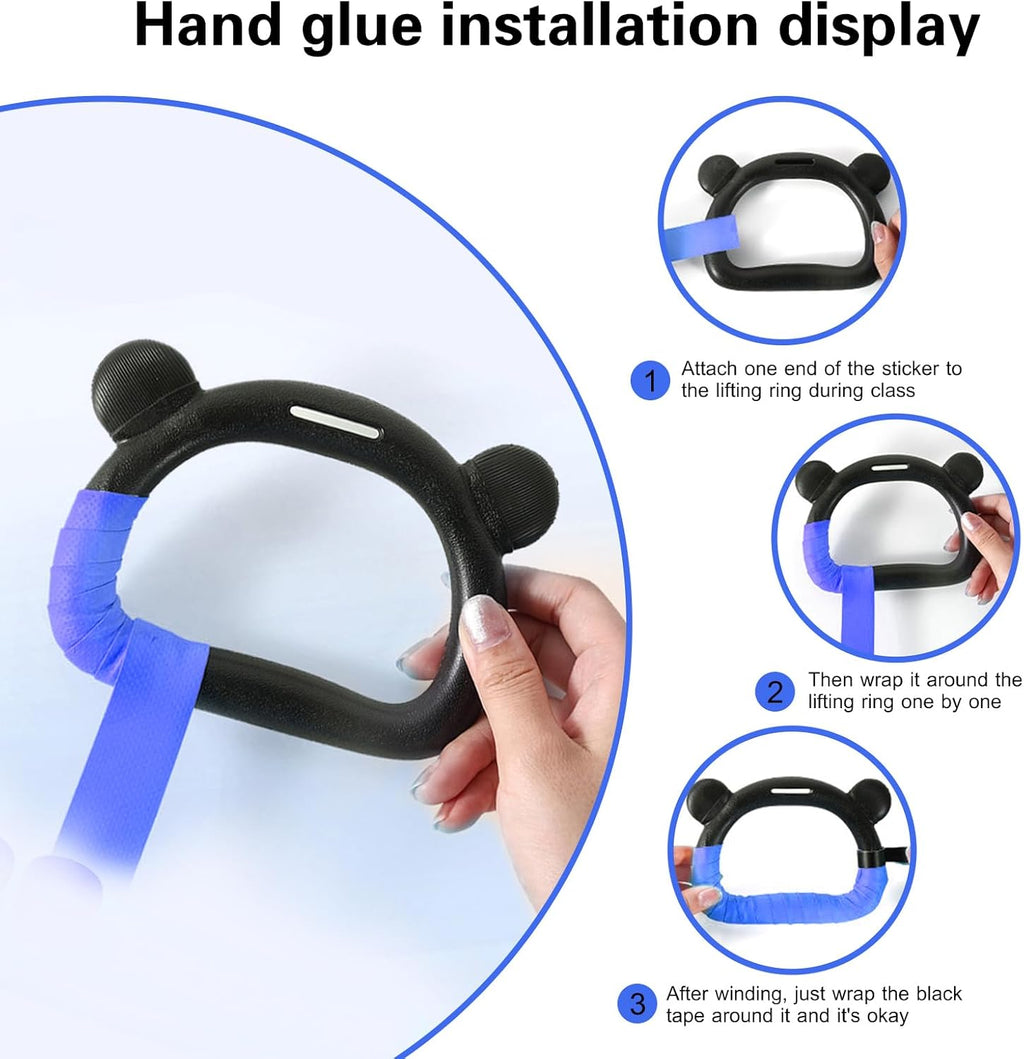 Skiennix Kids Gymnastics Rings - Adjustable Strap Strength Training Equipment for Home Use
